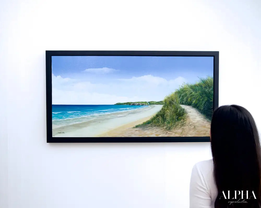 The Calm at the Beach - Varisara | 120 x 60 cm Reproductions de tableaux à la peinture à l’huile