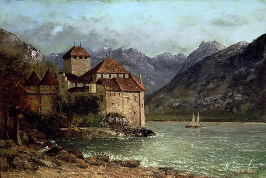 Thé Château de Chillon - Gustave Courbet - Reproductions de tableaux et peintures haut de gamme