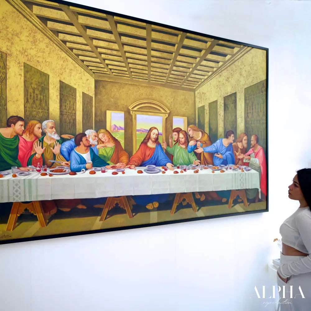 The Last Supper – Une réinterprétation du chef-d’œuvre de Léonard de Vinci par Master Apollon | 270 x 160 cm