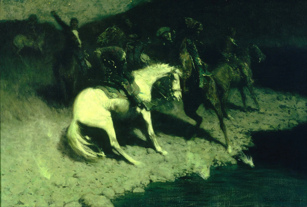 Tiré sur - Frederic Remington image 1 reproduction de peinture à l’huile