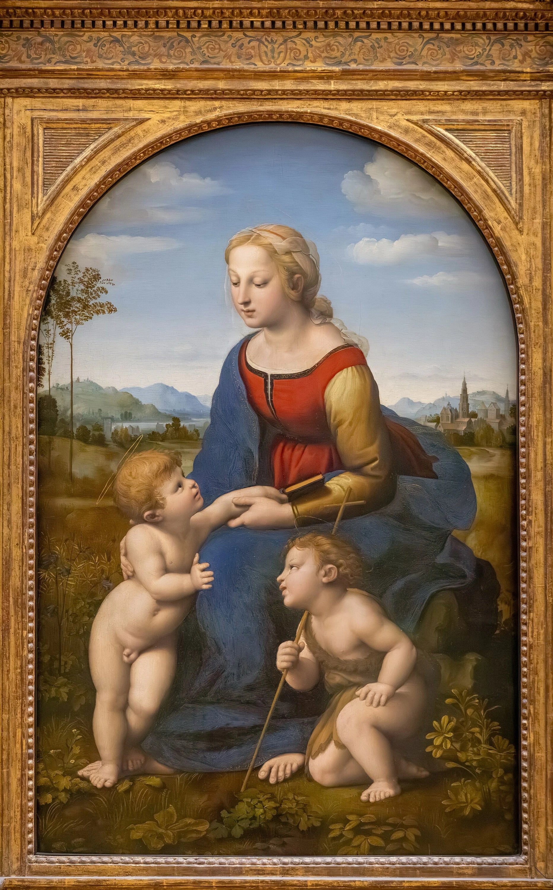 La Vierge à l'Enfant avec saint Jean - Raphaël Sanzio - Réproduction huile sur toile
