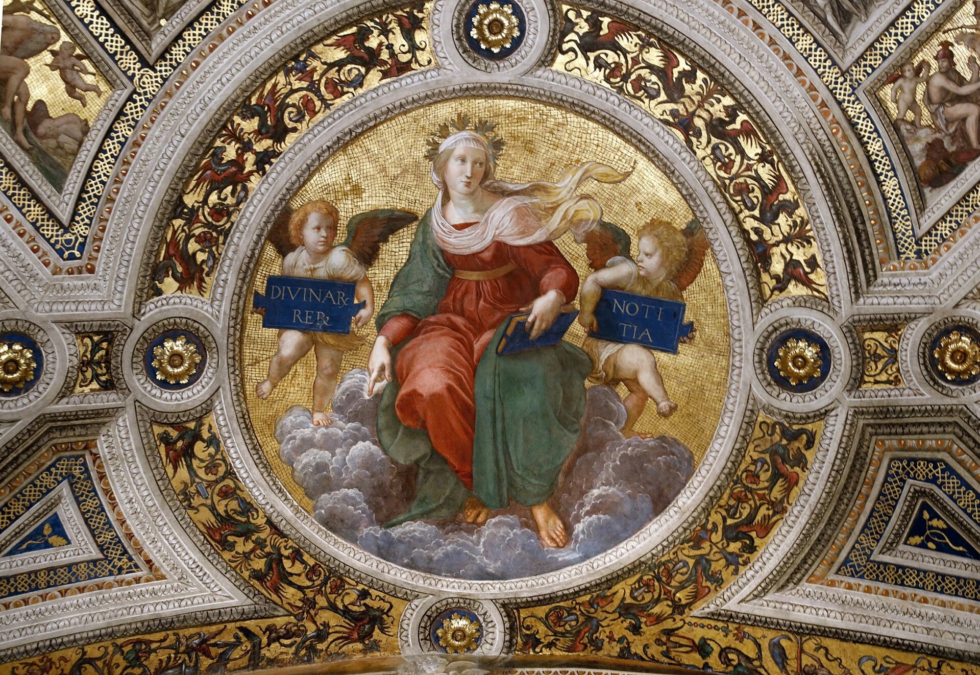Théologie - Raphaël Sanzio - Réproduction huile sur toile