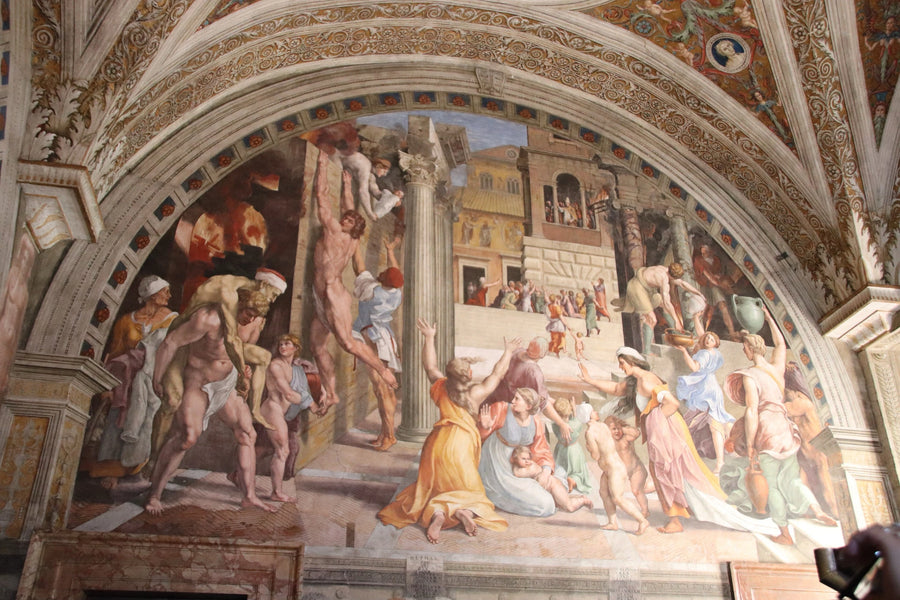 L'Incendie du Borgo - Raphaël Sanzio - Réproduction huile sur toile