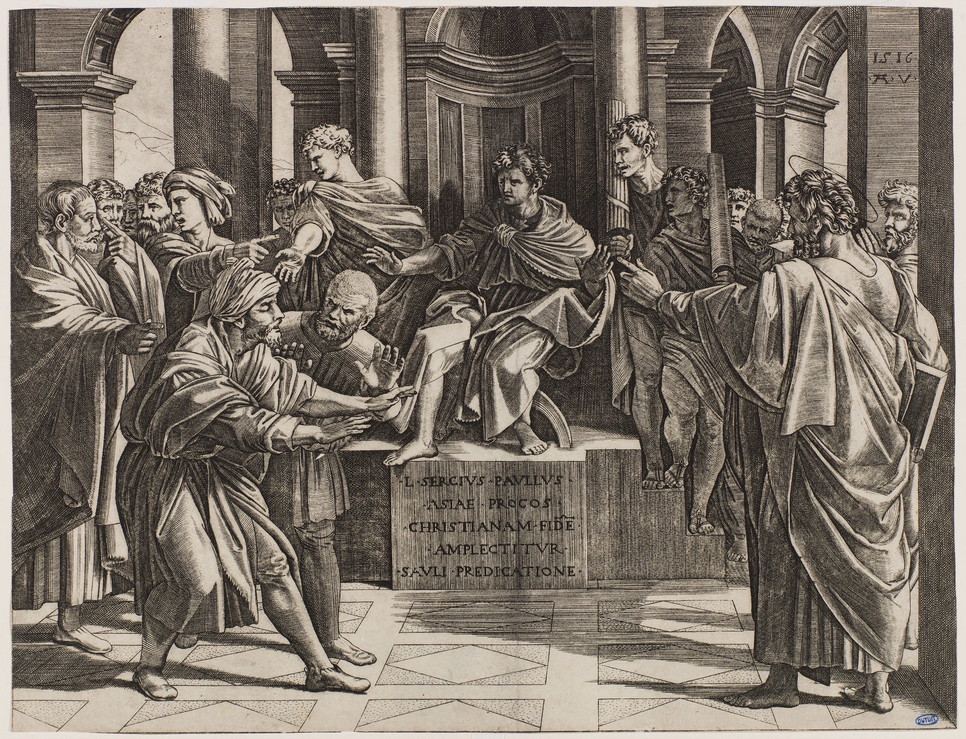 La conversion du proconsul - Raphaël Sanzio - Réproduction huile sur toile