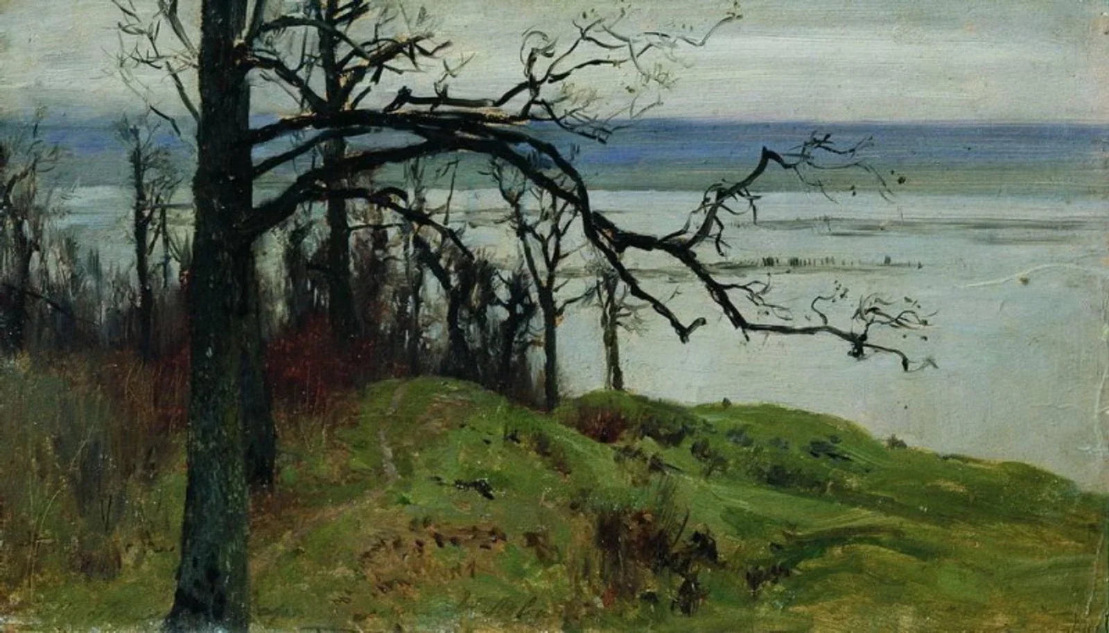 Haute rive de la Volga, peinture de Isaac Levitan