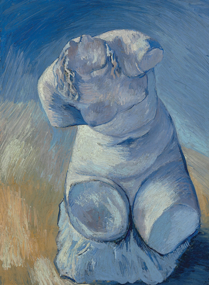 石膏の小像：女性の胴体、正面図 - Vincent van Gogh