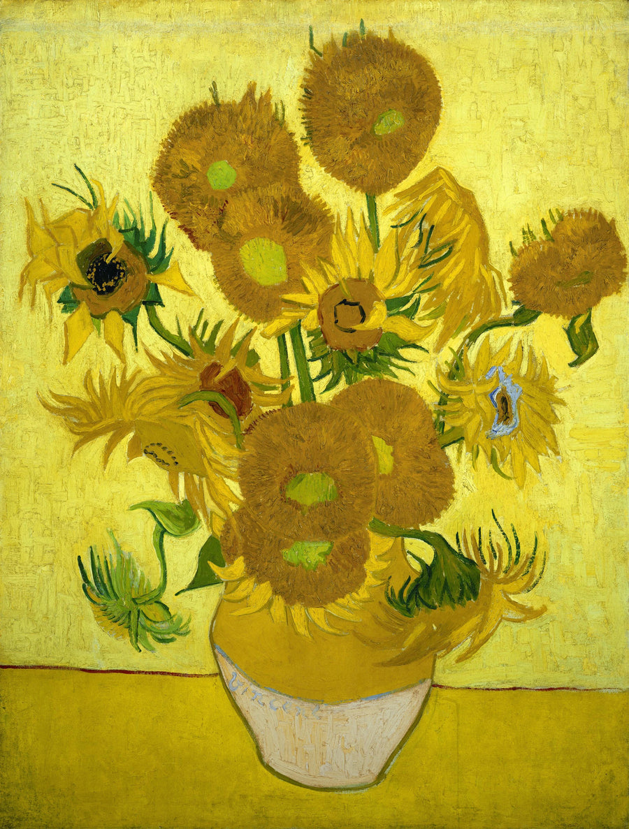 静物画：ひまわり十五本の花瓶 - ヴィンセント・ヴァン・ゴッホ