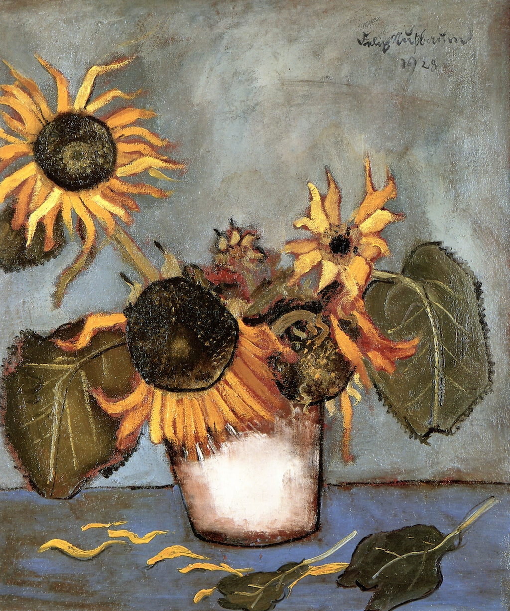 Tournesols de Felix Nussbaum, reproduction du tableau