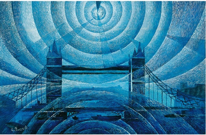 Tower Bridge - Luigi Russolo image 1 copie peinte à la main à l’huile