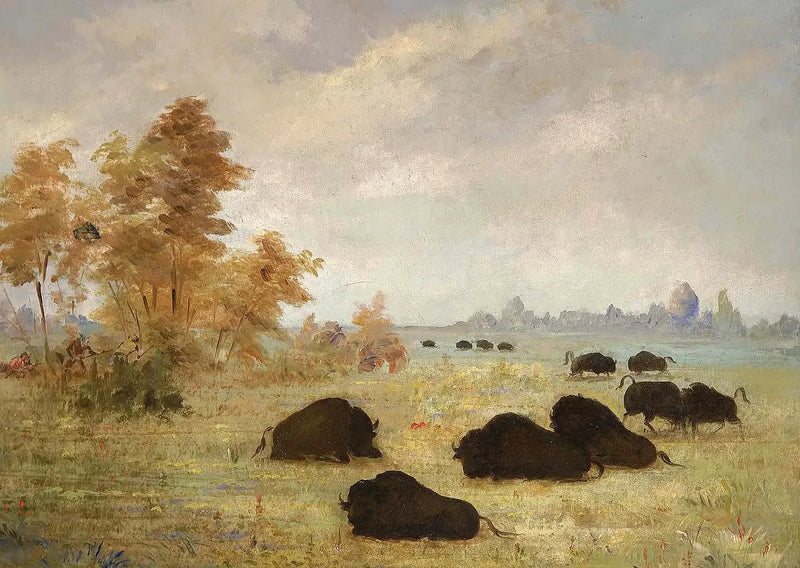 バイソン狩り、アーカンソー - ジョージ・キャトリン

Source:
Traque de bisons, Arkansas - George Catlin