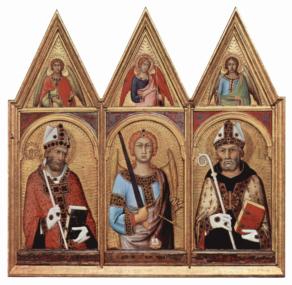 Triptyque de Cambridge - Simone Martini image 1 reproduction de peinture à l’huile