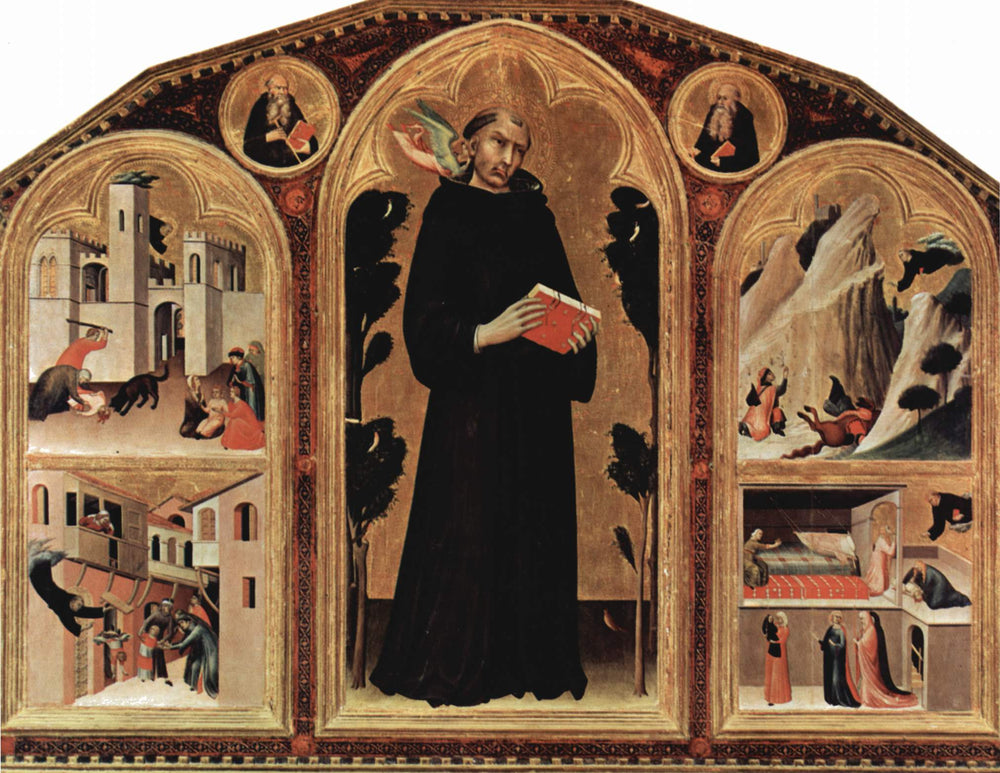 Triptyque de Sant'Agostino - Simone Martini image 1 copie de tableau peinte à la main