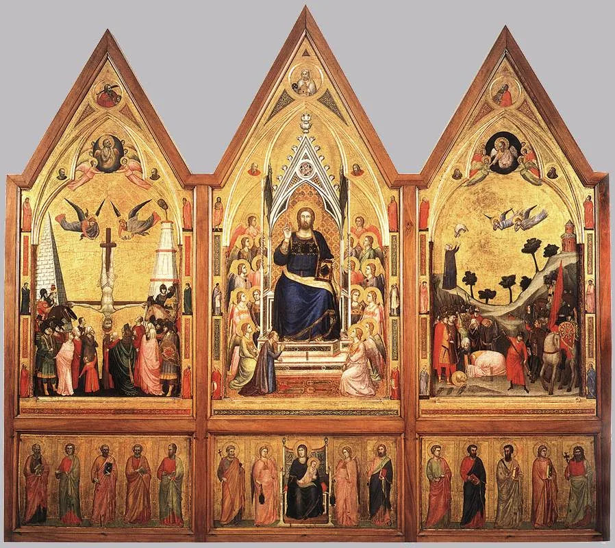 Triptyque Stefaneschi - Giotto image 1 reproduction artisanale de tableau