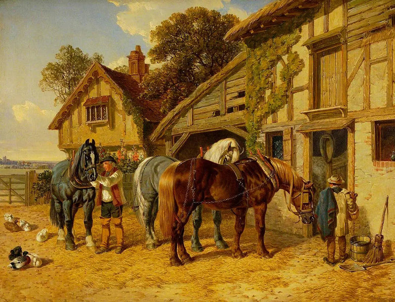 TROIS_CHEVAUX_ET_CANARDS_DANS_L_CURIE_50x60