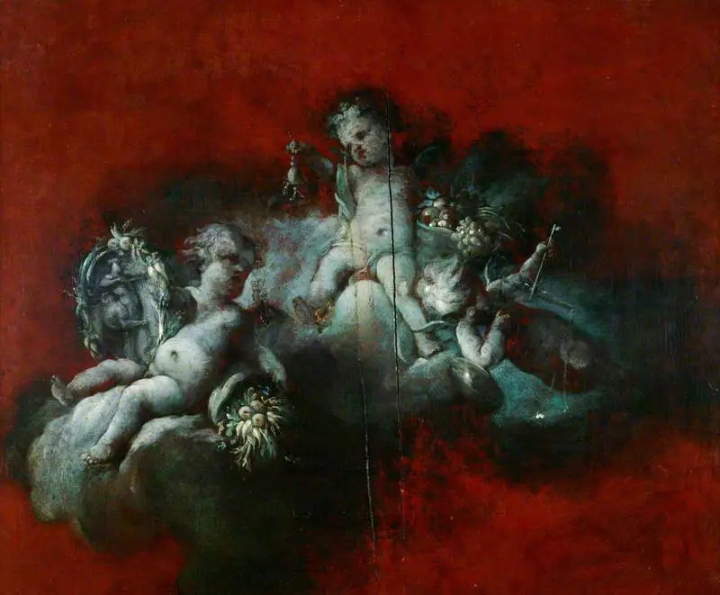 三人のキューピッドと星座のサイン：蠍座、射手座、天秤座 - フランソワ・ブーシェ

Source:
Trois Cupidons avec les signes du zodiaque : Scorpion, Sagittaire, Balance - François Boucher