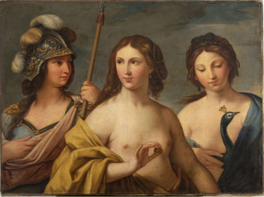 Trois déesses (Minerve, Vénus et Junon). - Simon Vouet image 1 reproduction artisanale de tableau