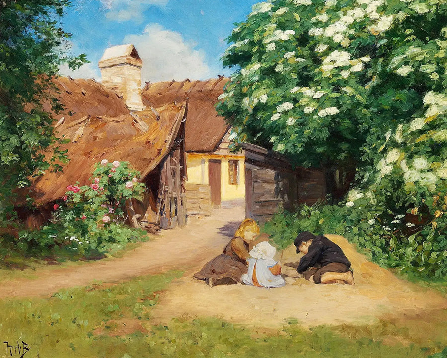 夏の日に農場の近くで遊ぶ三人の子供たち - H. A. Brendekilde

Source:
Trois enfants jouant près d'une ferme un jour d'été. - H. A. Brendekilde