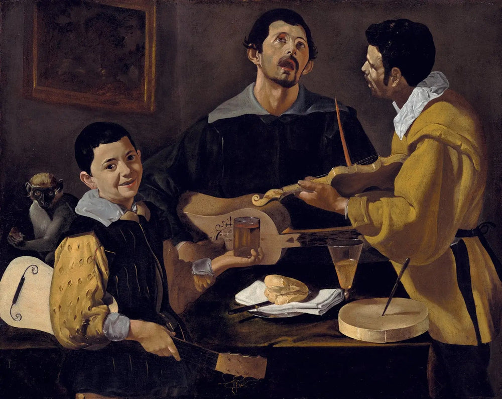 Trois musiciens - Diego Velázquez image 1 copie de tableau peinte à la main