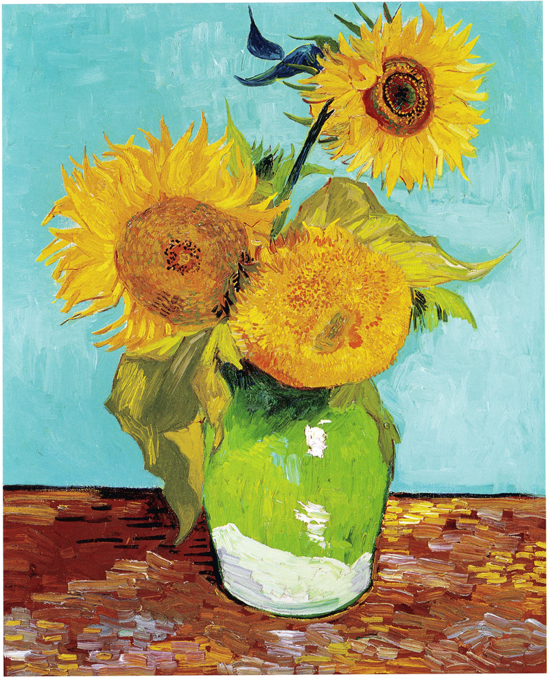 花瓶の中の三本のひまわり - Vincent van Gogh