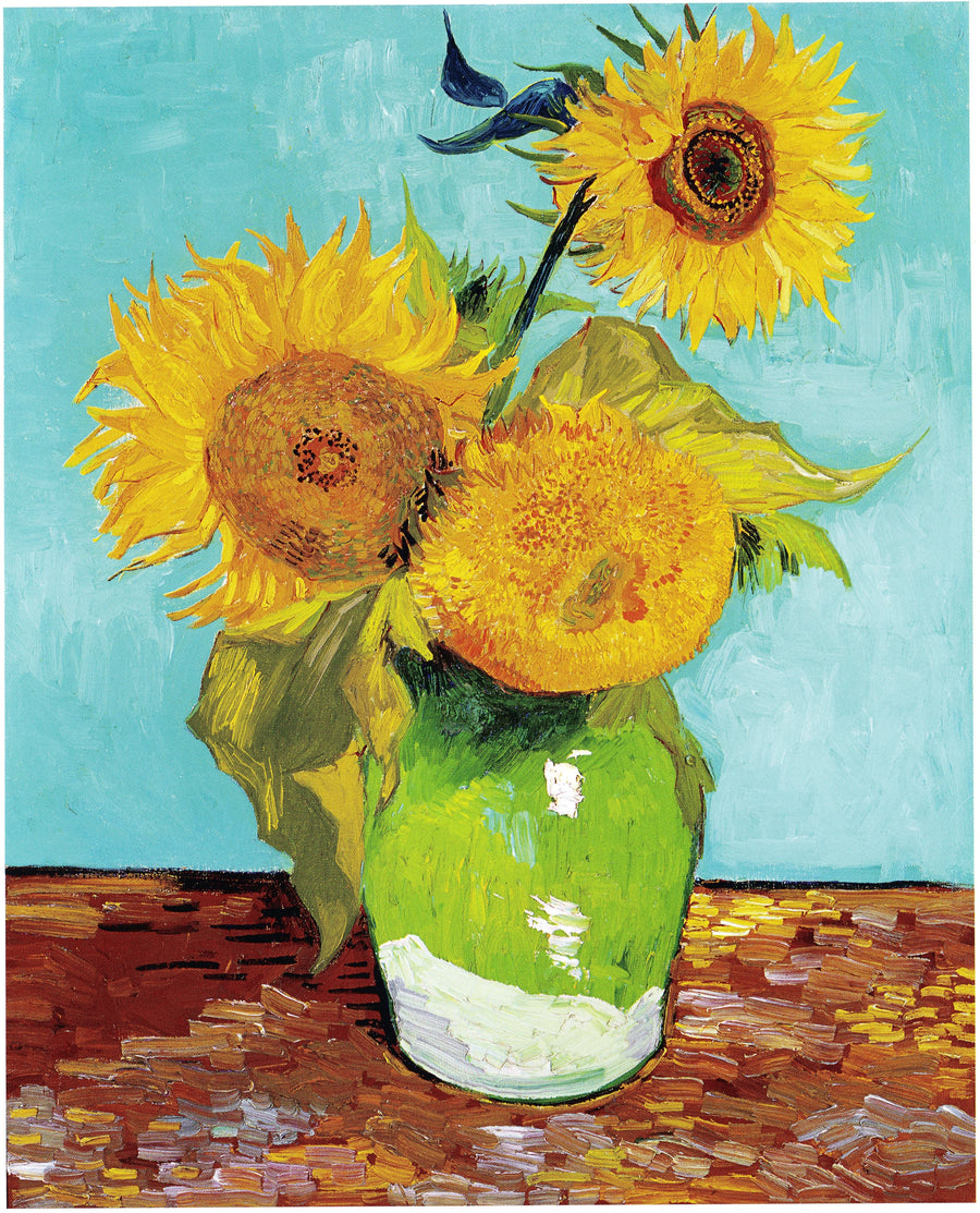 花瓶の中の三本のひまわり - Vincent van Gogh