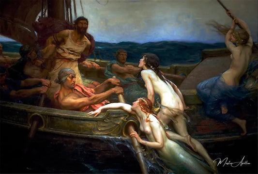 Ulysse et les sirènes - Herbert Draper - Reproductions de tableaux et peintures haut de gamme