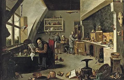 錬金術師の工房で - デイヴィッド・テニエール・ル・ジュヌ

Source:
Un alchimiste dans son atelier - David Teniers le Jeune