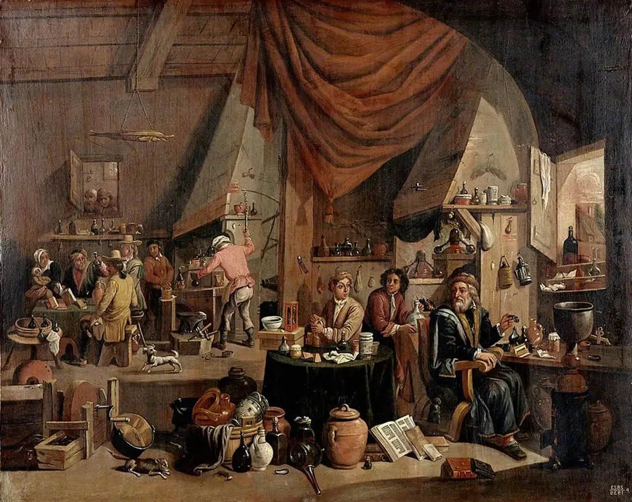 錬金術師が彼の実験室で - デイヴィッド・テニエール・ル・ジュヌ

Source:
Un alchimiste dans son laboratoire - David Teniers le Jeune