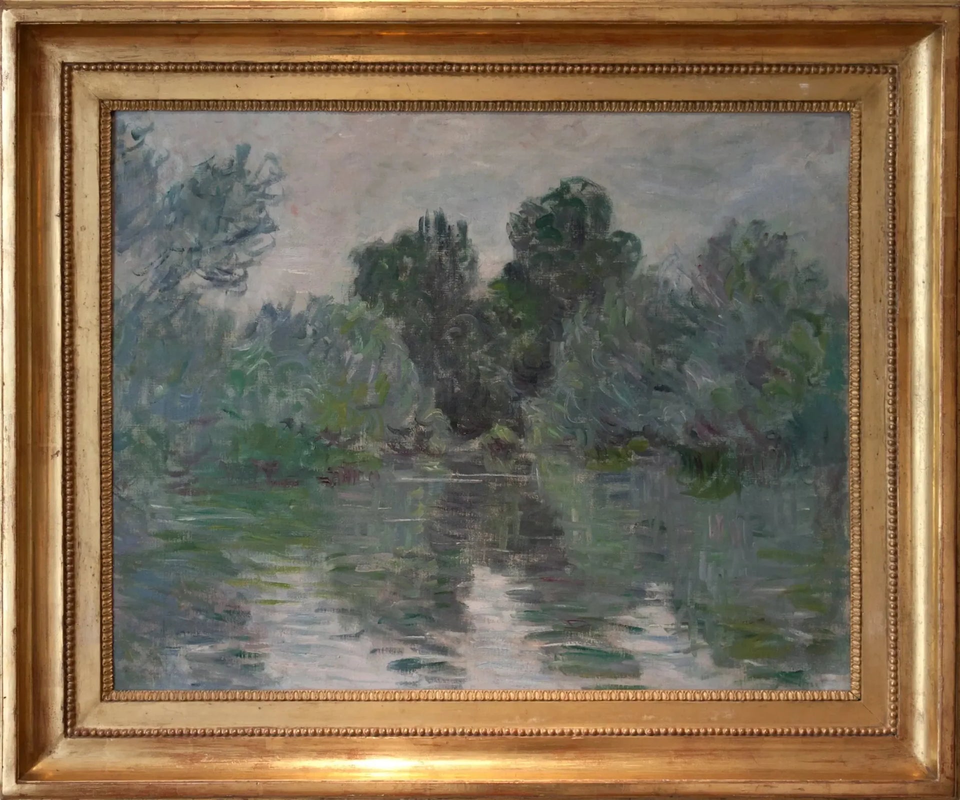 Un bras de Seine près de Vétheuil - Claude Monet image 1 reproduction de peinture à l’huile