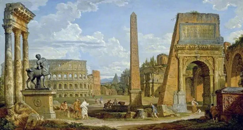 ローマ遺跡の気まぐれ - ジョバンニ・パオロ・パニーニ

Source:
Un caprice de ruines romaines - Giovanni Paolo Panini