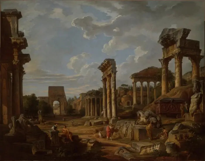 ローマのフォーラムの気まぐれ - ジョバンニ・パオロ・パニーニ

Source:
Un caprice du forum romain - Giovanni Paolo Panini