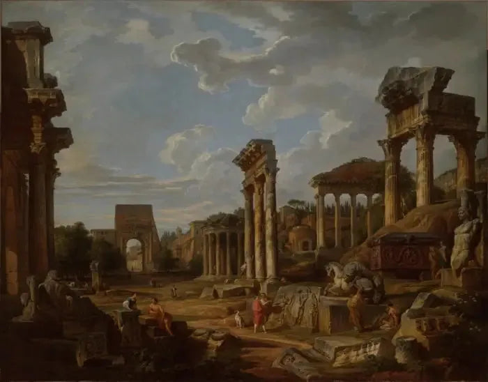 ローマのフォーラムの気まぐれ - ジョバンニ・パオロ・パニーニ

Source:
Un caprice du forum romain - Giovanni Paolo Panini