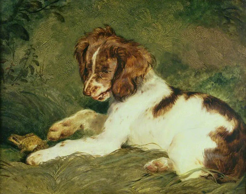 子犬がカエルをからかう - エドウィン・ヘンリー・ランシー

Source:
Un chiot taquine une grenouille - Edwin Henry Landseer