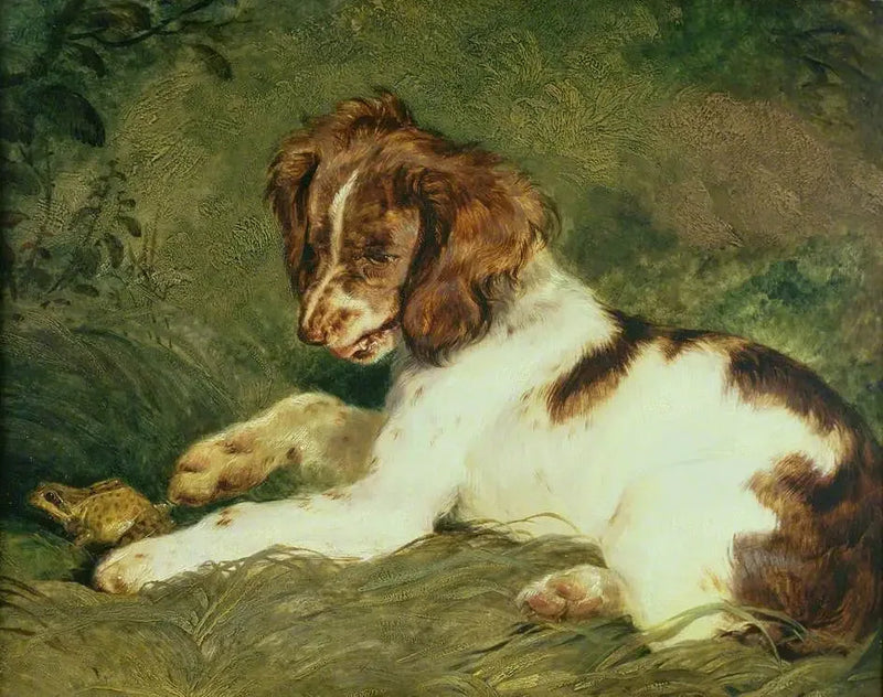 子犬がカエルをからかう - エドウィン・ヘンリー・ランシー

Source:
Un chiot taquine une grenouille - Edwin Henry Landseer