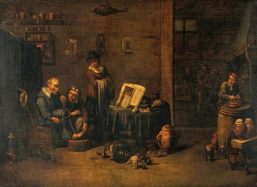 足を手術する外科医 - デイヴィッド・テニエール・ル・ジュヌ

Source:
Un chirurgien opérant le pied - David Teniers le Jeune