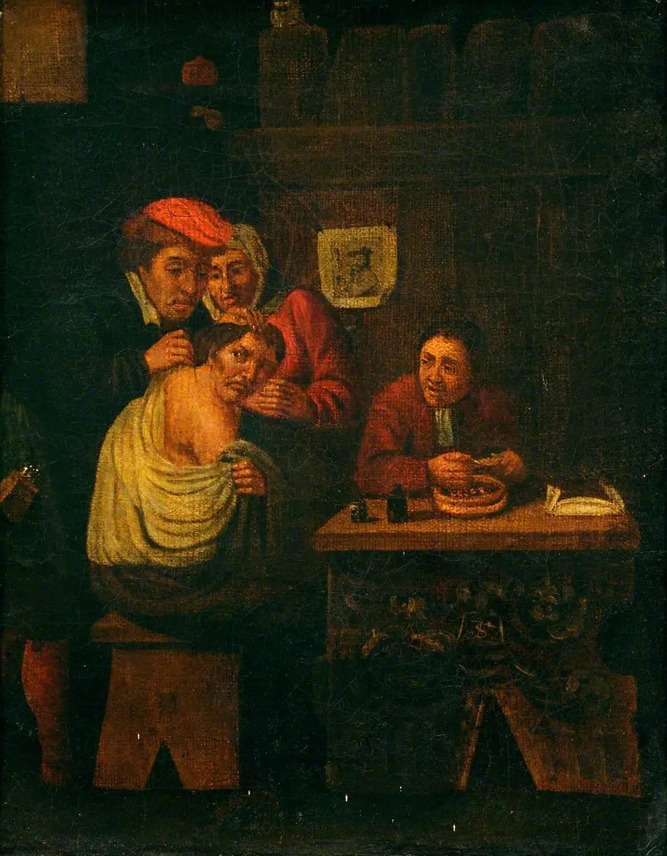 Un chirurgien opérant l’épaule d’un homme - David Teniers le Jeune - Alpha Reproduction