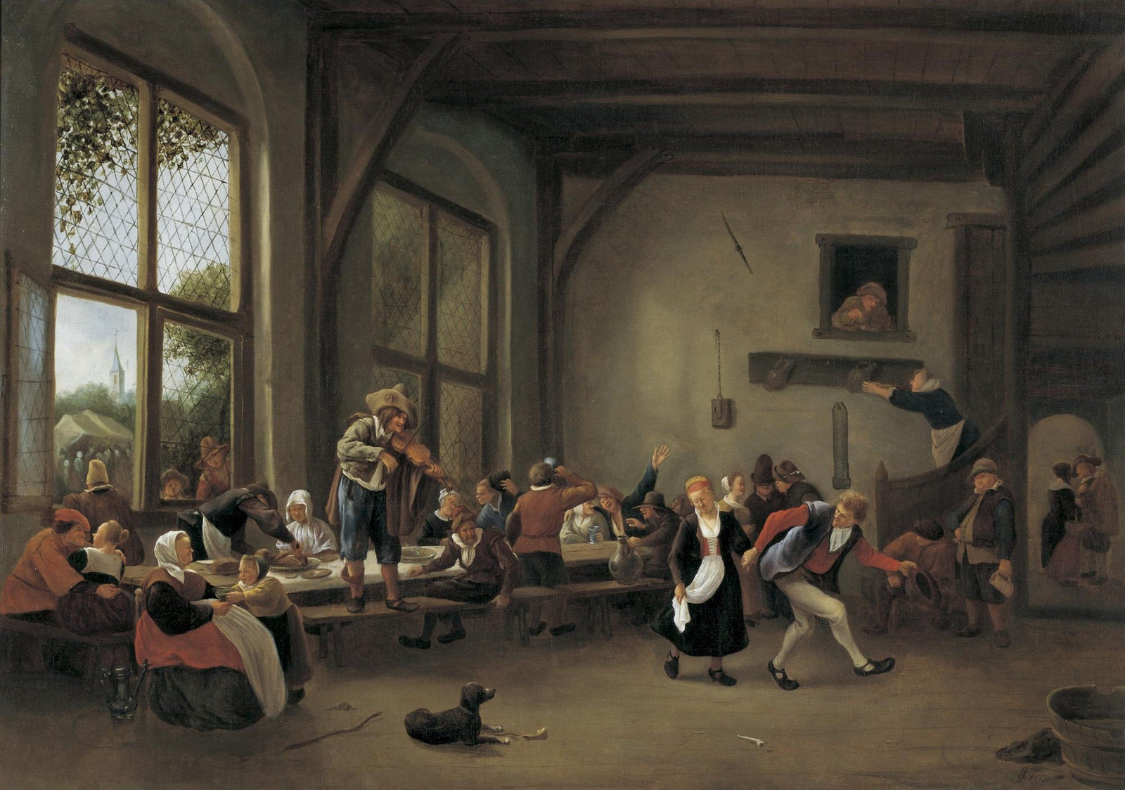 Un festin de noces - Jan Steen image 1 copie de tableau peinte à la main