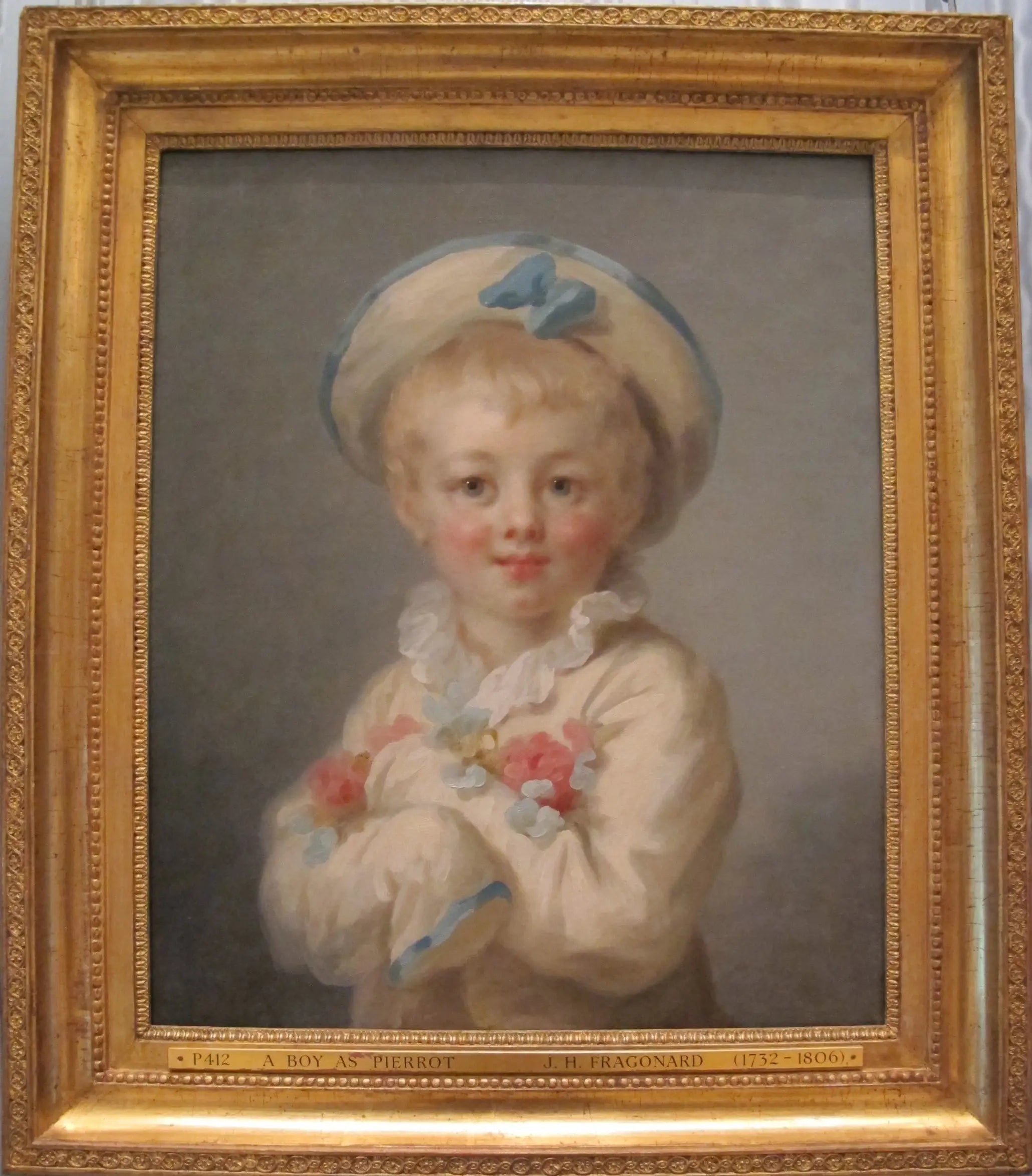 Un garçon en Pierrot - Jean-Honoré Fragonard image 1 reproduction de peinture à l’huile