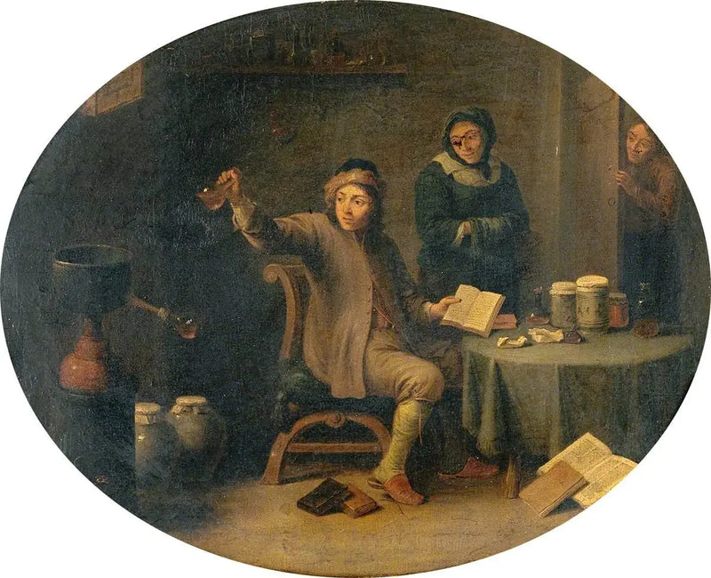 男性が尿瓶を調べている - デイヴィッド・テニエール・ジュニア

Source:
Un homme examinant une fiole d'urine - David Teniers le Jeune