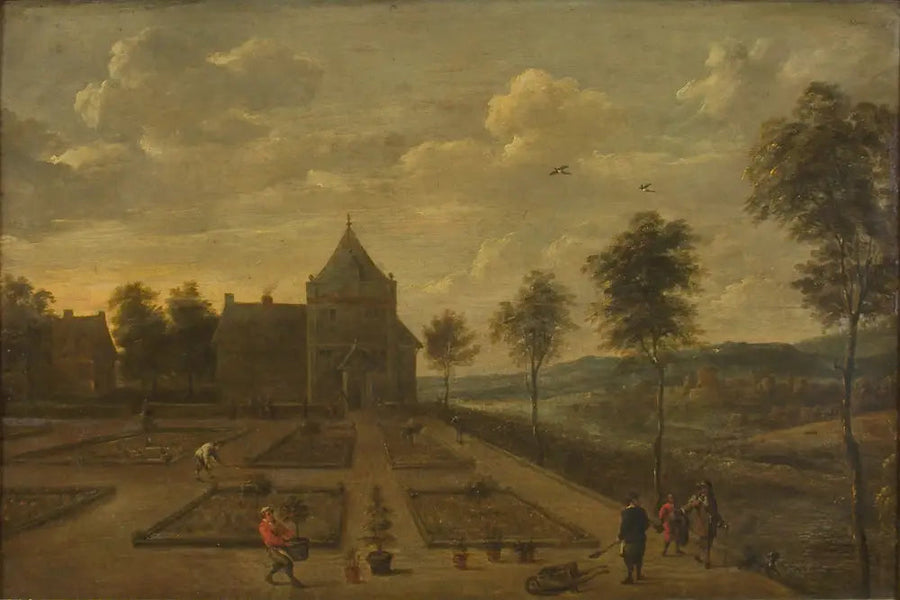 田舎の家の前の庭園 - デイヴィッド・テニエール・ル・ジュヌ

Source:
Un jardin devant une maison de campagne - David Teniers le Jeune