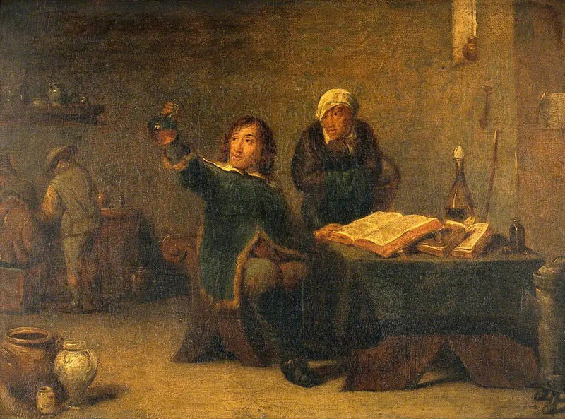 医師が尿瓶を検査している - デイヴィッド・テニエール・ジュニア

Source:
Un médecin examinant une fiole d'urine - David Teniers le Jeune