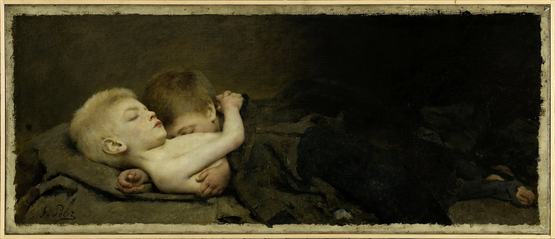 Un nid de misère - Fernand Pelez image 1 reproduction artisanale de tableau