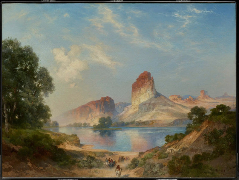 インドの楽園（グリーンリバー、ワイオミング州） - トーマス・モラン

Source:
Un paradis indien (Green River, Wyoming) - Thomas Moran