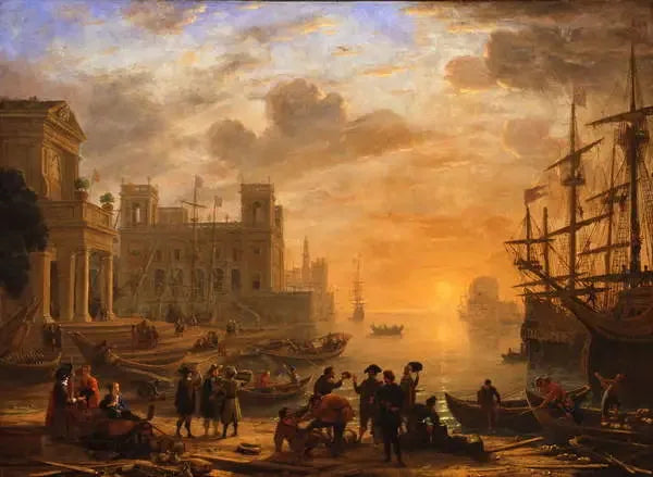夕焼けの港の風景 - クロード・ロラン

Source:
Un paysage portuaire au coucher du soleil - Claude Lorrain
