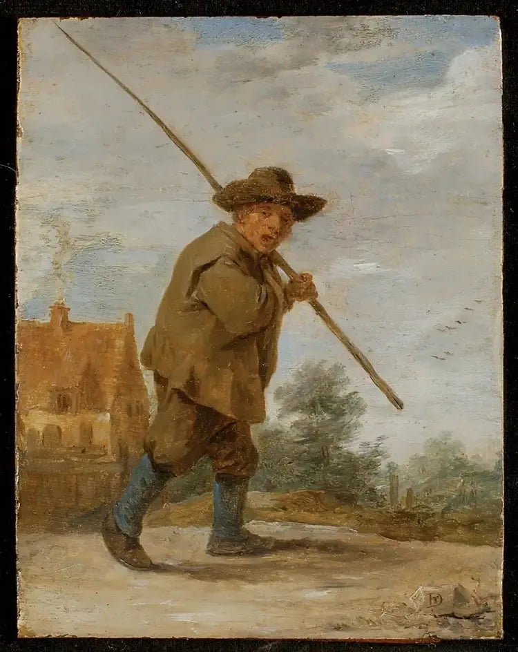 肩に棒を担ぐ農民 - デイヴィッド・テニエール・ジュニア

Source:
Un paysan portant une verge sur son épaule - David Teniers le Jeune