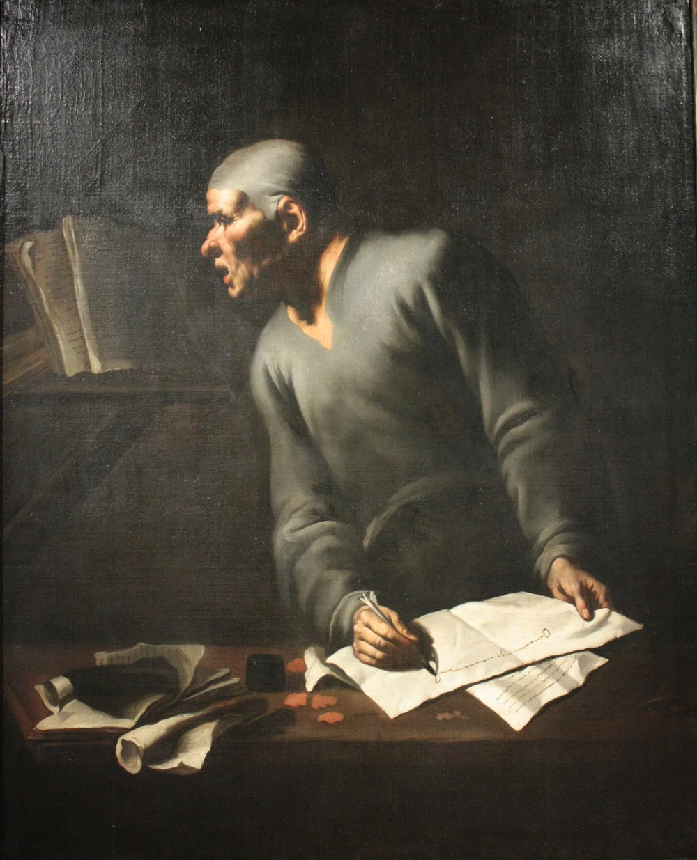 Un philosophe - Luca Giordano image 1 reproduction de peinture à l’huile