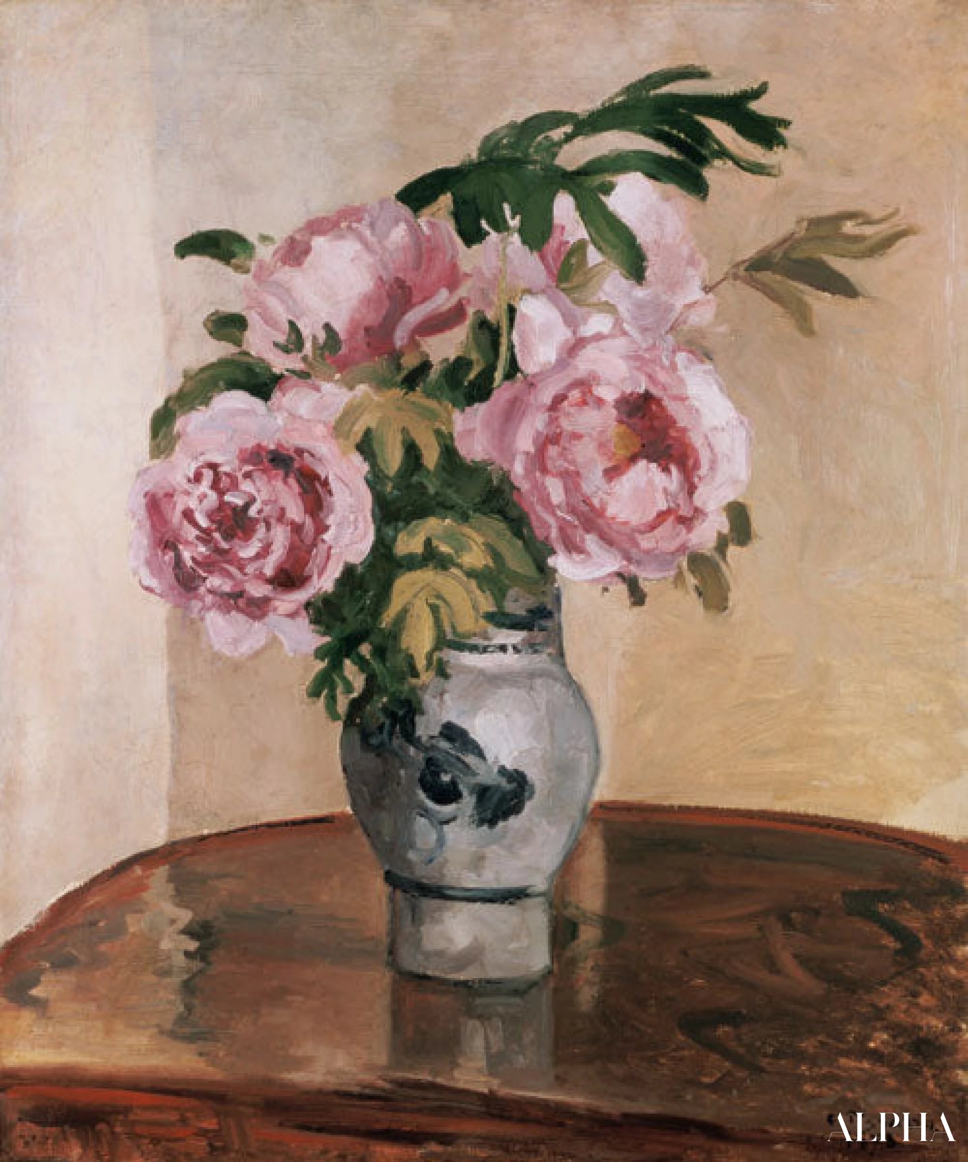 1875年のシャクヤクの花瓶 - エドゥアール・マネ - 高級絵画および絵画の複製