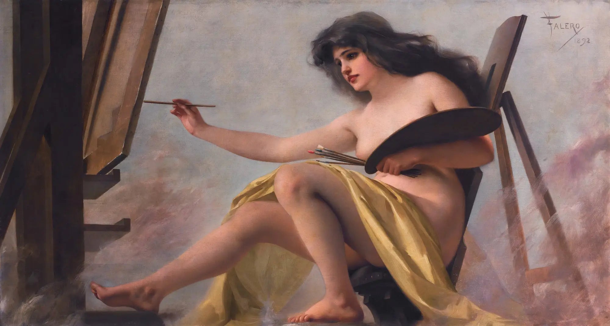 Une allégorie de l’art - Luis Ricardo Falero - Alpha Reproduction
