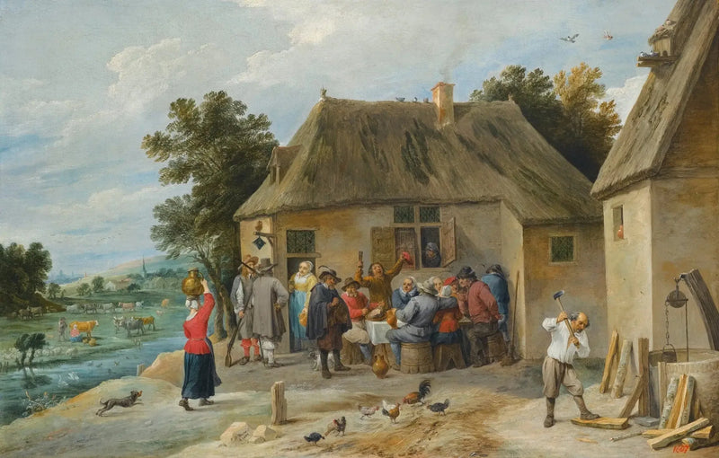 木を切る宿屋の宿屋主 - デイヴィッド・テニエール・ル・ジュヌ

Source:
Une auberge de campagne, avec l'aubergiste coupant du bois - David Teniers le Jeune