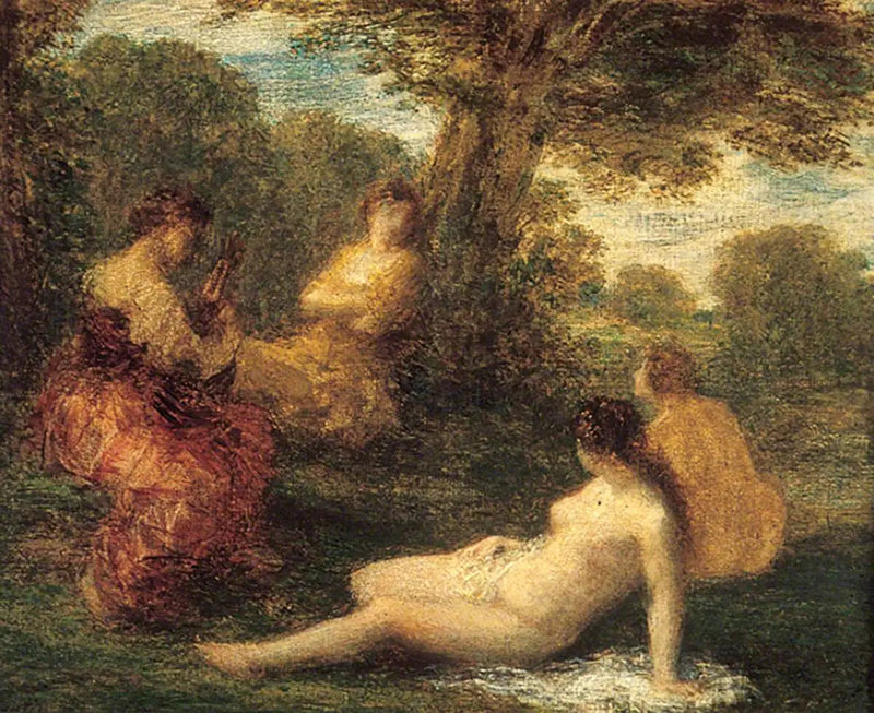 リラックスした保存（おしゃべり） - アンリ・ファンタン＝ラトゥール

Source:
Une conservation décontractée (La causerie) - Henri Fantin-Latour