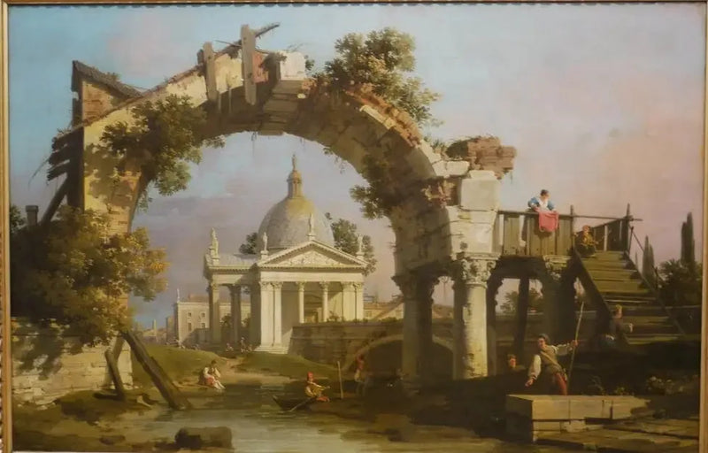 廃墟のアーチを通して見えるドーム型の教会 - カナレット

Source:
Une église en forme de dôme vue à travers une arche en ruine - Canaletto